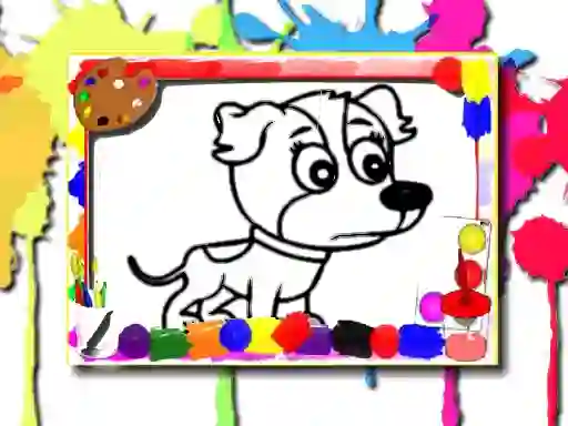 Cluiche Dogs Coloring Book ar líne
