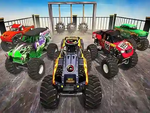Cluiche Monster Truck Impossible Stunt Track ar líne