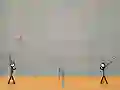 Cluiche Stick Figure Badminton ar líne