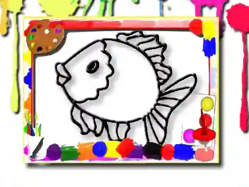 Cluiche Fish Coloring Book ar líne