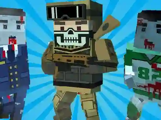 Cluiche Blocky Shooting Arena 3D Pixel ar líne