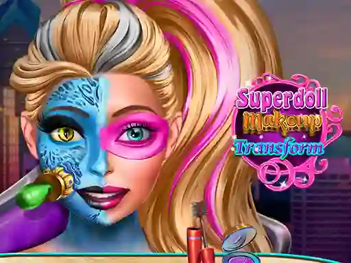 Cluiche Super Doll Makeup Transform ar líne