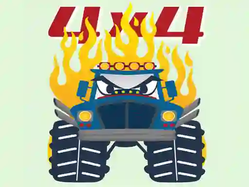Cluiche Monster Trucks Coloring Pages ar líne