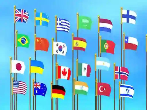 Cluiche Flag Puzzle Jam: Collect Flags ar líne