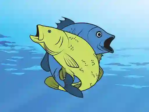 Cluiche Friendly Fish Coloring ar líne