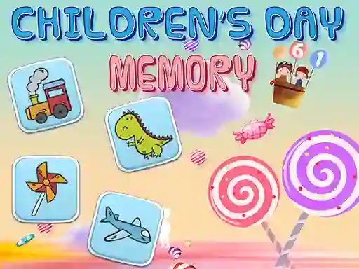 Cluiche Children's Day Memory ar líne