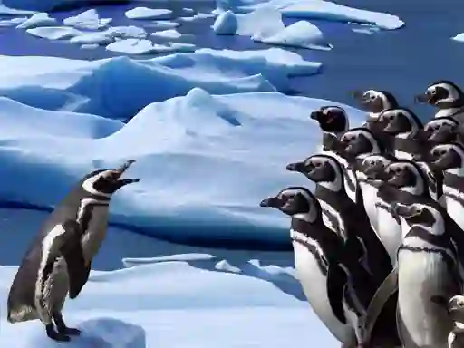 Cluiche Penguins Slide ar líne