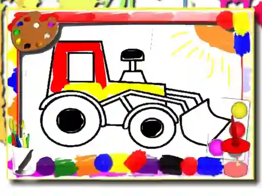 Cluiche Back to School: Kids Car Coloring ar líne