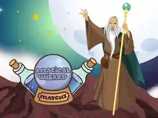 Cluiche Magical Wizard Match 3 ar líne