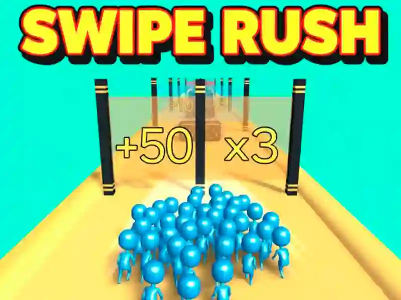 Cluiche Swipe Rush ar líne