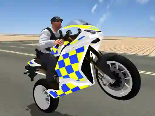 Cluiche Super Stunt Police Bike Simulator 3D ar líne