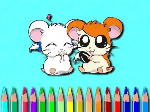 Cluiche Hamster Coloring Book ar líne
