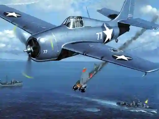 Cluiche Aviation Art Air Combat Puzzle ar líne