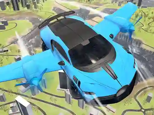 Cluiche Real Sports Flying Car 3d ar líne