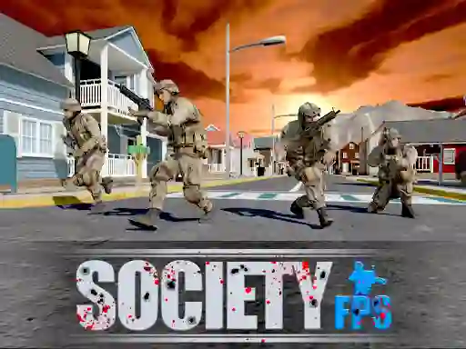 Cluiche Society FPS ar líne