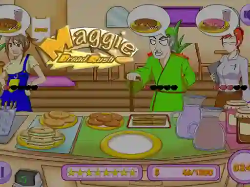 Cluiche Maggie Bread Rush ar líne