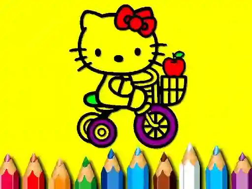 Cluiche Back To School: Sweet Kitty Coloring ar líne