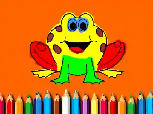 Cluiche Back To School: Frog Coloring Book ar líne