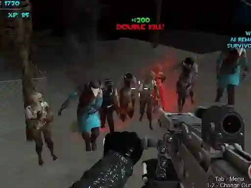 Cluiche Zombie Apocalypse Now Survival ar líne