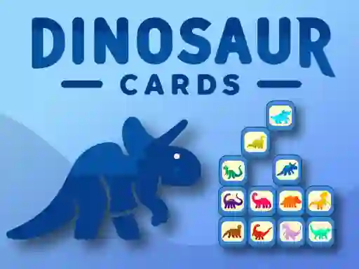 Cluiche Dinosaur Cards ar líne