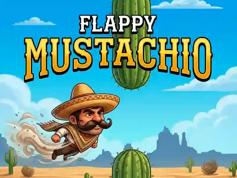 Cluiche Flappy Mustachio ar líne