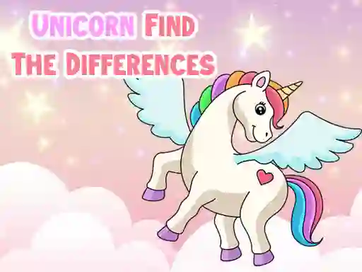 Cluiche Unicorn Find The Differences ar líne