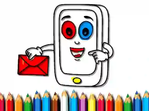Cluiche Mobile Phone Coloring Book ar líne