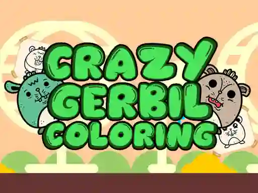 Cluiche Crazy Gerbil Coloring ar líne
