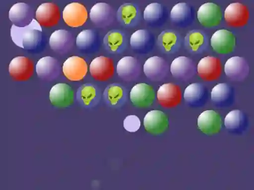 Cluiche Aliens Bubble Shooter ar líne