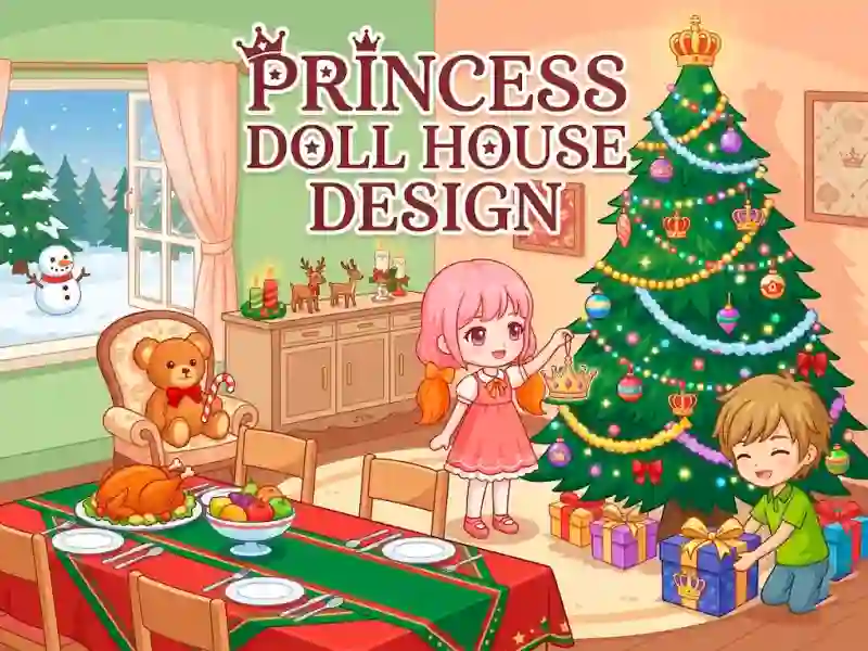 Cluiche Princess Doll House Design ar líne
