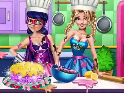 Cluiche SuperHero Cooking Contest ar líne