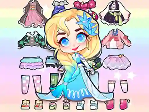 Cluiche Hair Doll Dress Up World ar líne