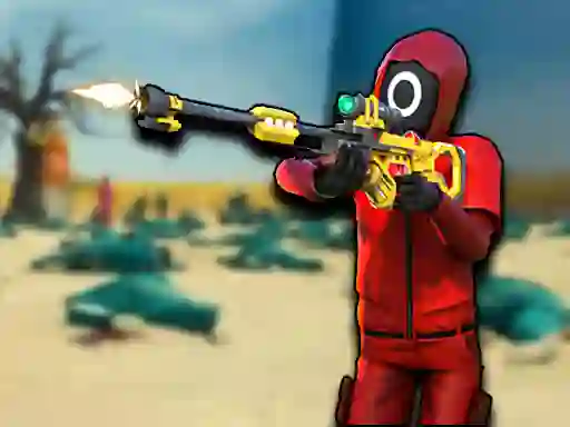 Cluiche Squid Game Sniper Shooter ar líne