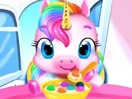 Cluiche Magical Unicorn Pet Care ar líne