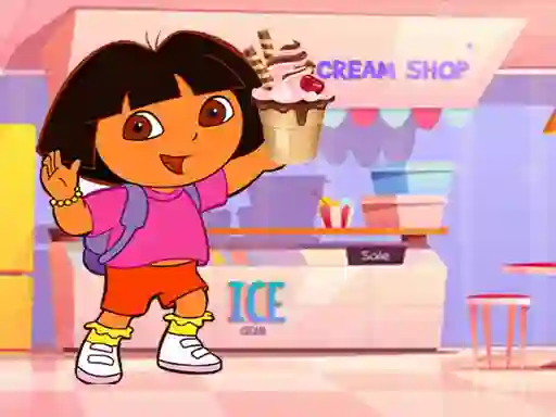 Cluiche Ice Cream Maker With Dora ar líne