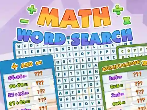 Cluiche Math Word Search ar líne