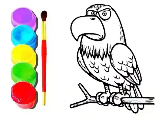 Cluiche Eagle Coloring Book ar líne
