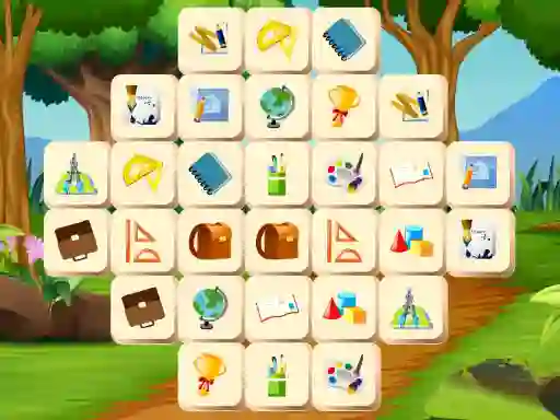 Cluiche School Mahjong Deluxe ar líne