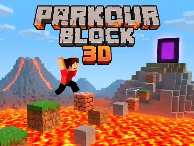Cluiche Parkour Block 3d ar líne