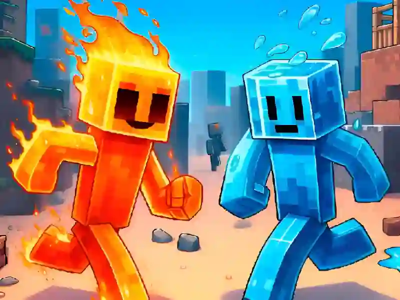 Cluiche Fire and Water Stickman ar líne
