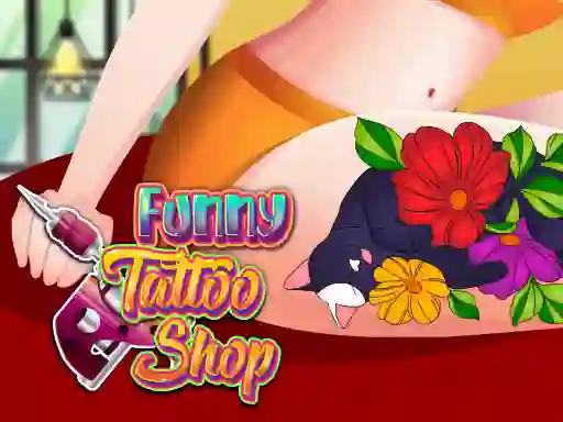 Cluiche Funny Tattoo Shop ar líne