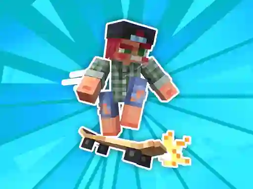 Cluiche Noob and Pro Skateboarding ar líne