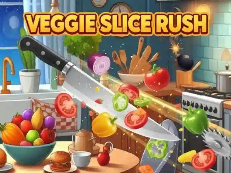 Cluiche Veggie Slice Rush ar líne