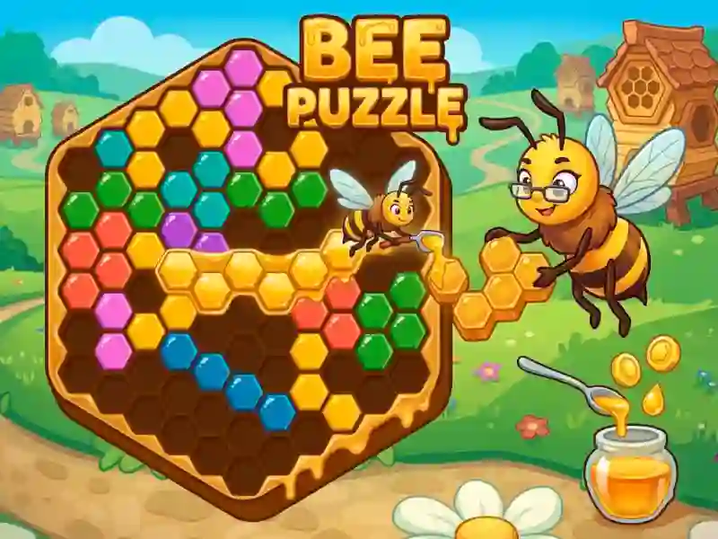 Cluiche Bee Puzzle ar líne