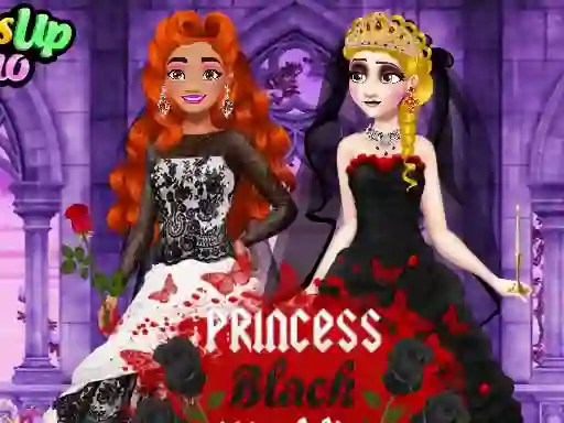 Cluiche Princess Black Wedding Dress ar líne