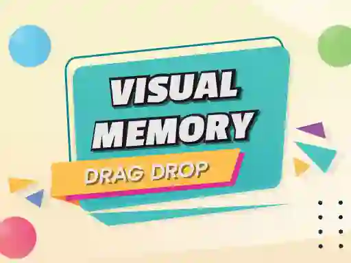 Cluiche Visual Memory Drag Drop ar líne