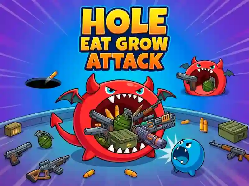Cluiche Hole Eat Grow Attack ar líne