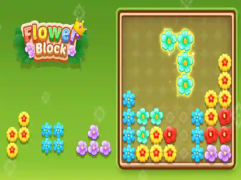 Cluiche Flower Block ar líne