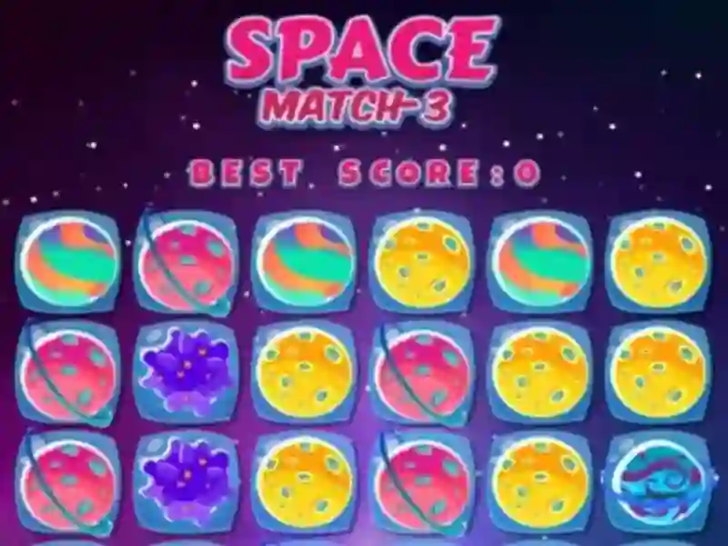 Cluiche Space Match3 ar líne