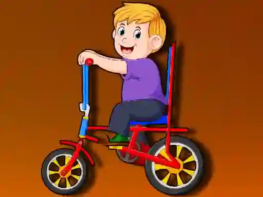 Cluiche Cartoon Bike Jigsaw ar líne